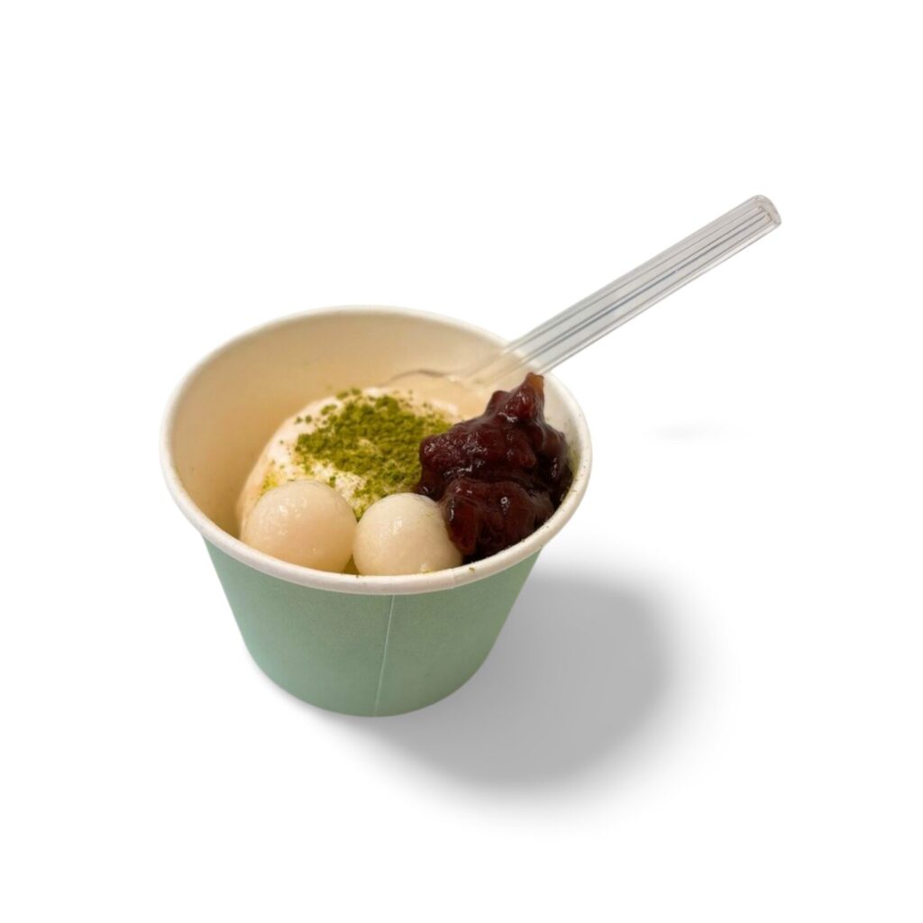 バニラ抹茶あずき白玉
