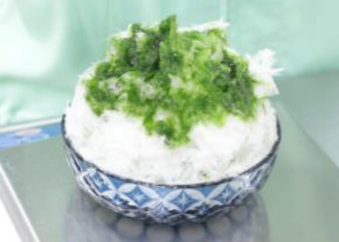 お抹茶ミルク手順