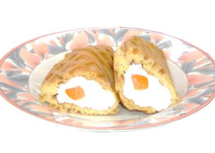 アメリカンワッフル ピーチ&ホイップ
