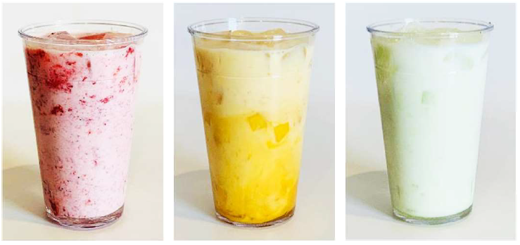 果肉入りフルーツミルク