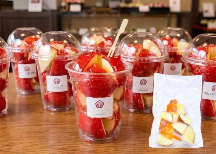 業務用カットリンゴ飴プレーン150g