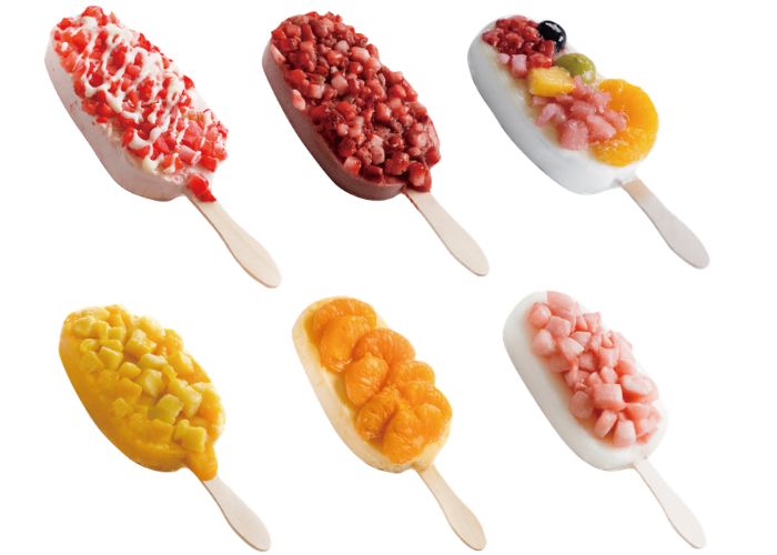 フルーツを盛り付けた「リッチ果実バー」