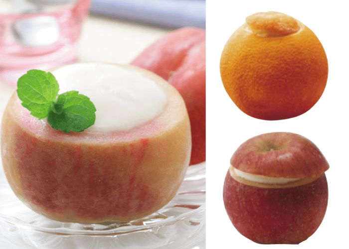 フルーツをそのまま使った「フルーツシャーベット」